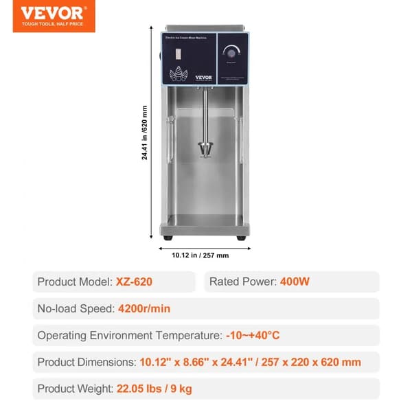 Glassblandare, Hög hastighet 4200 RPM, 400W effekt,400 W