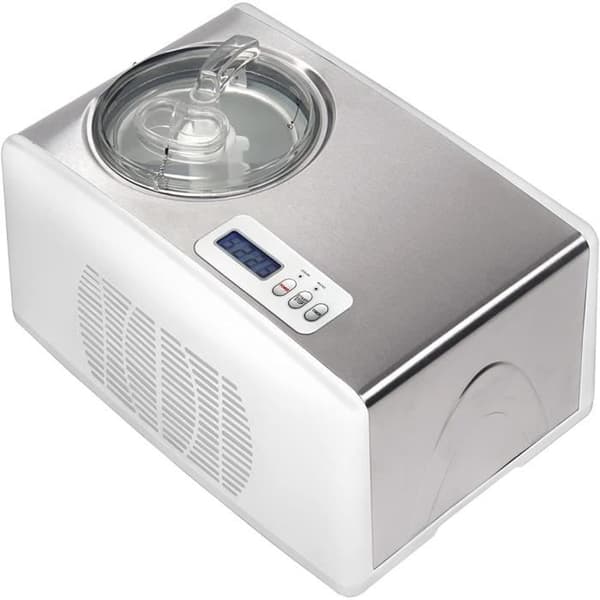 Melchioni Familjens Glassmaskin FROSTY, Automatisk Sorbetmaskin, på 60 minuter, Automatisk kylning, 150W,