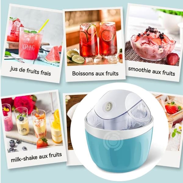 INN Glassmaskin 500ml, gör glass, funktion knapp, kök, förälder-barn, förbereder glass klar på 10 minuter