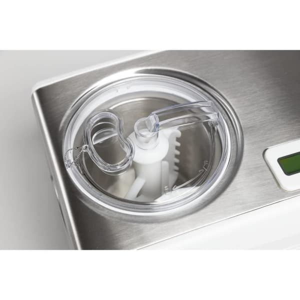 Melchioni Familjens Glassmaskin FROSTY, Automatisk Sorbetmaskin, på 60 minuter, Automatisk kylning, 150W,