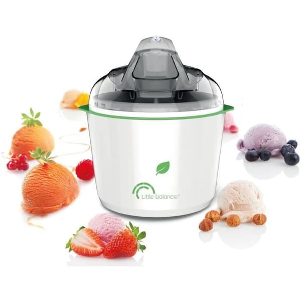 LITTLE BALANCE Glassmaskin - Happy Sorbets - 1,5 l kapacitet - Snabb tillagning: 30 min - 12 W