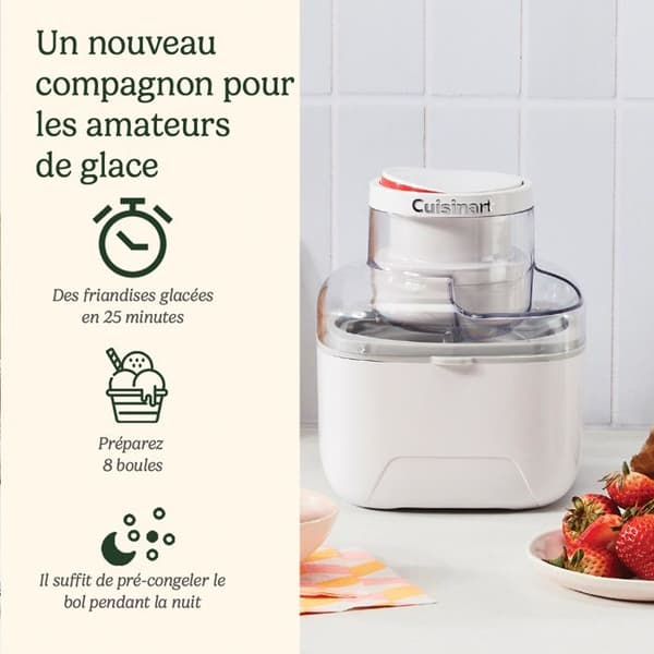 Cuisinart Sorbetière 475ml vit - icem10e