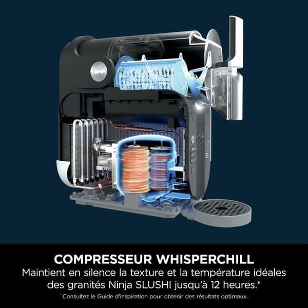 Maskin för frysta drycker och slush NINJA - Slushi FS301EU - Kapacitet 2,5L - 5 program - 800W