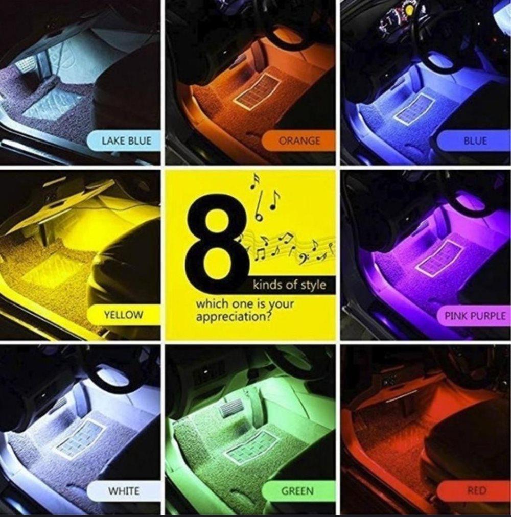 Led Interiörbelysning Bil USB