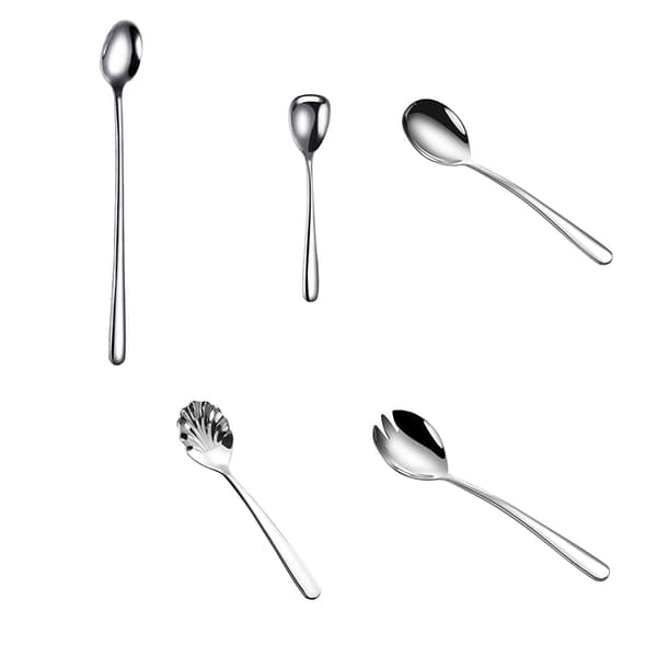 INF 304 rustfritt stål skjesett Bestikksett for jubileer seremoniell 5-pack