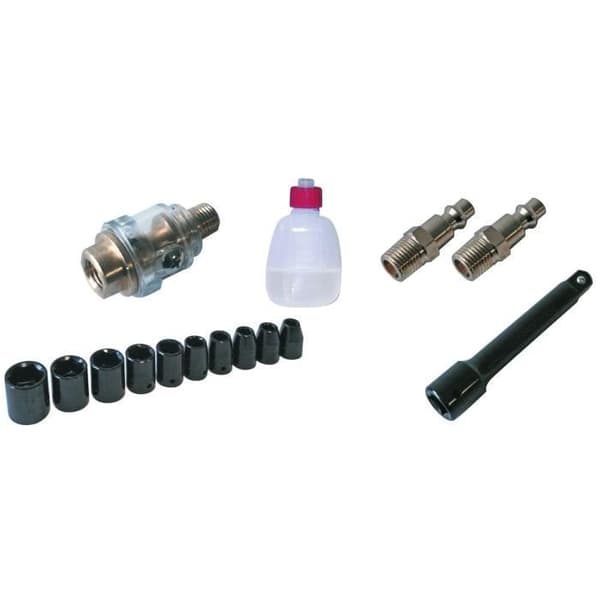 MECAFER Bmc Pneumatisk slagnyckel 1/2 med 10 uttag