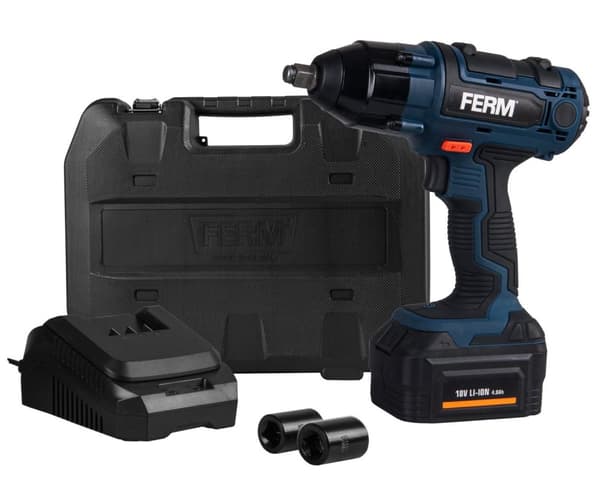 FERM batteridriven slagskruvdragare 18V | Inkl. 4,0Ah batteri och laddare