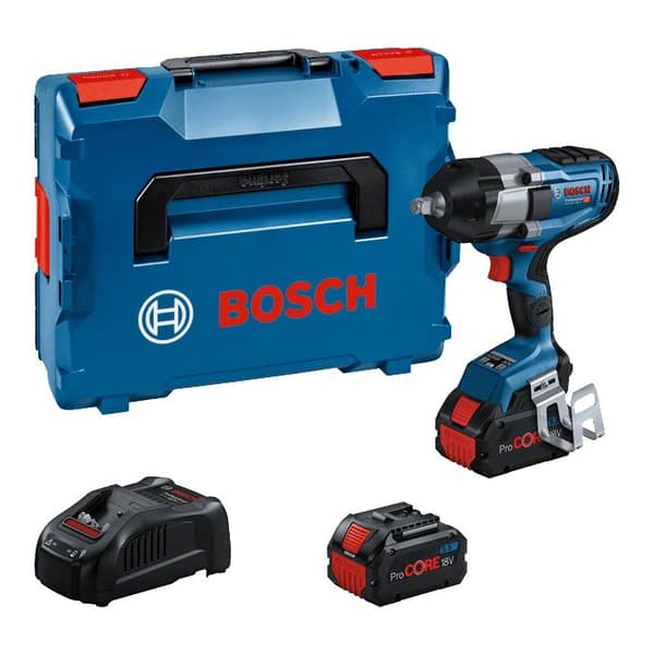 Bosch GDS 18V-1000 C sladdlös slagnyckel: 2x ProCORE18V 5,5Ah batteri i L-BOXX