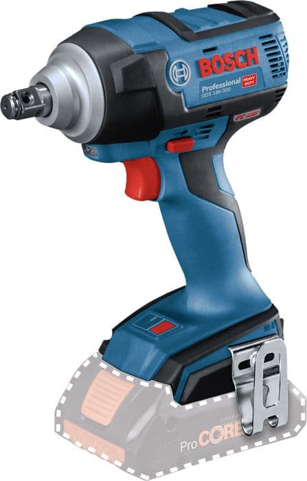 Bosch Professional GDS 18V-300 skiftnyckel - Vridmoment 30 Nm - (utan batteri eller laddare) + L-BOXX - 06019D8201