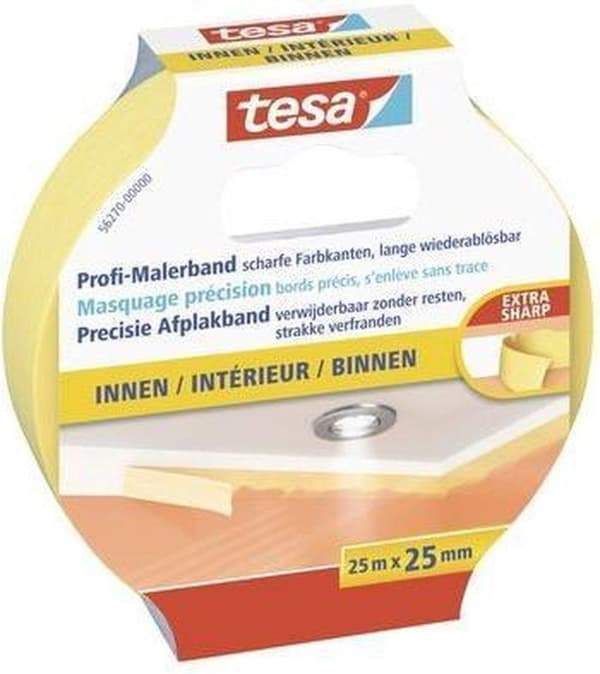 Tesa precisionsmaskeringstejp inre - 25 mx 25 mm.