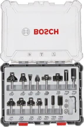 Bosch - fræsehoved - til træ, nåletræ, hårdttræ - 15 stk