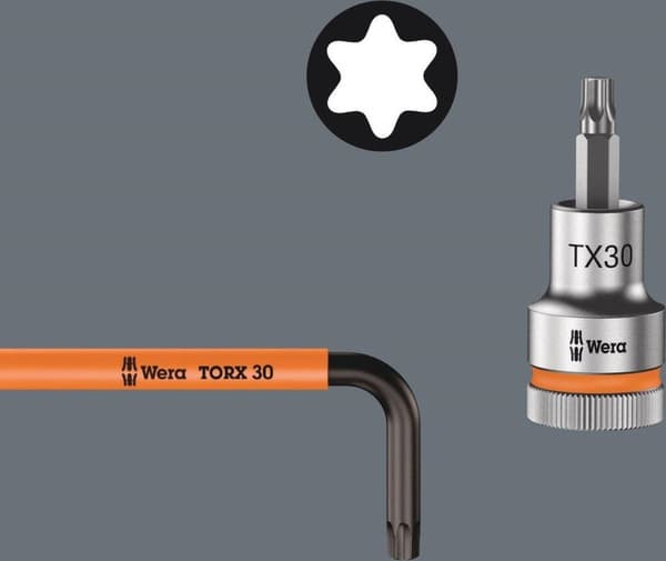 Wera 967/9 TX 9-delad insexnyckelsats - Torx - T8-40