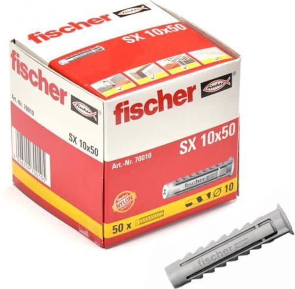 fischer 70010 SX-stik - 10 x 50 mm (50 stk)