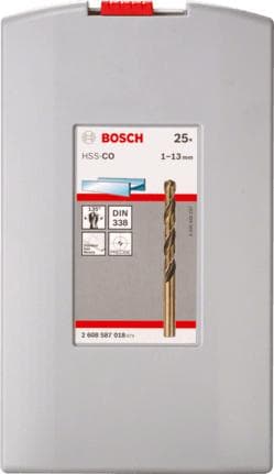 Bosch ProBox HSS-Co, DIN 338 - boresæt - til metal - 25 stk.