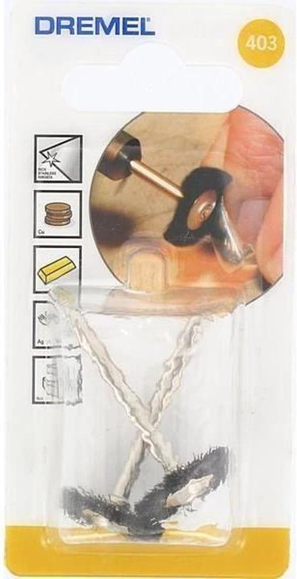 Dremel 403 teräsharja - Työ- 19,0 mm - 2 kpl