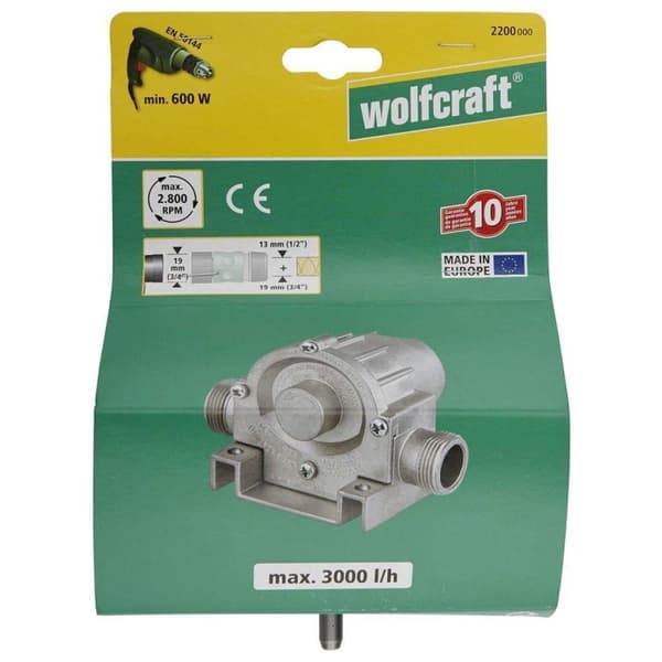 Wolfcraft Pumpe - Metal - 3000 l/t