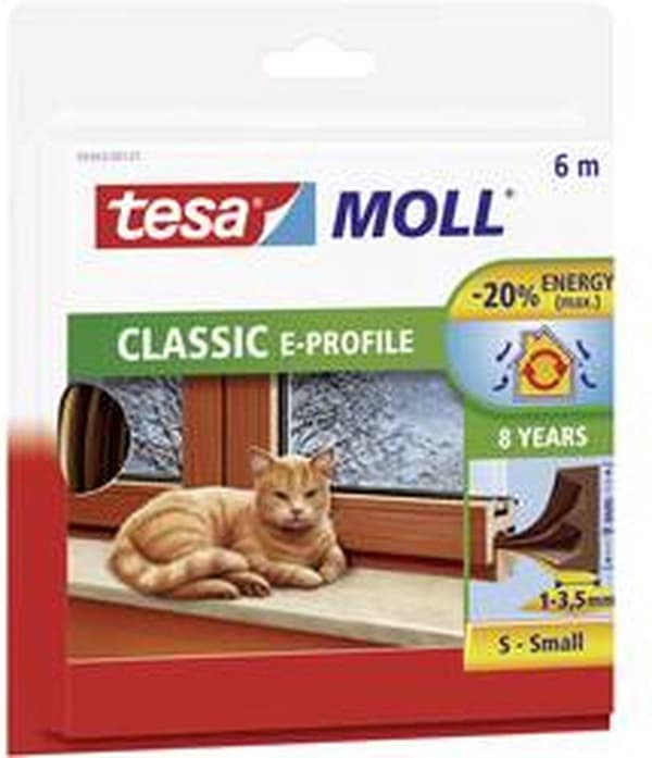 Tesa Moll vetolista 05463 E -profiili - 9mmx6m valkoinen