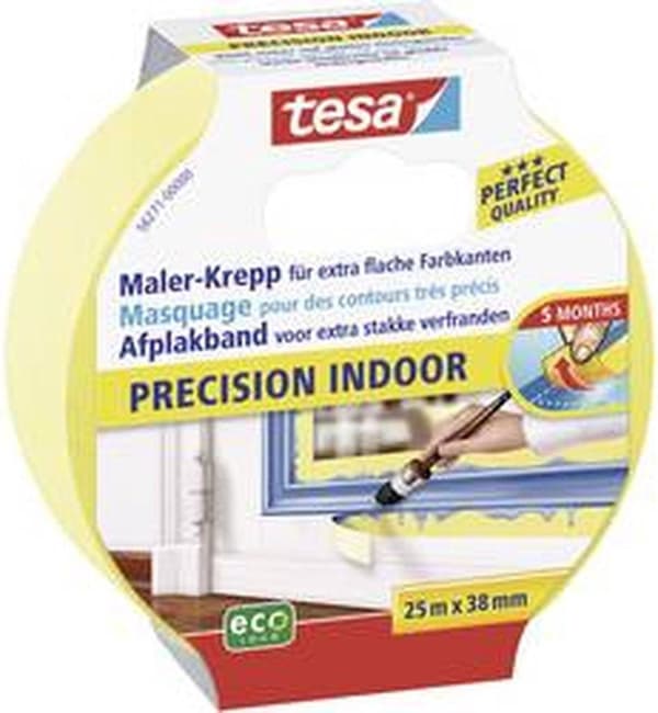 Tesa Maskeringstape Precision Indendørs 25 mx 38 mm
