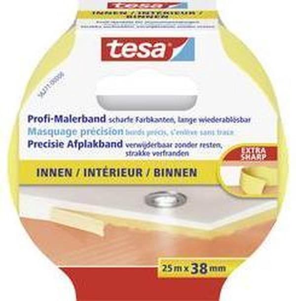 Tesa Maskeringstape Precision Indendørs 25 mx 38 mm