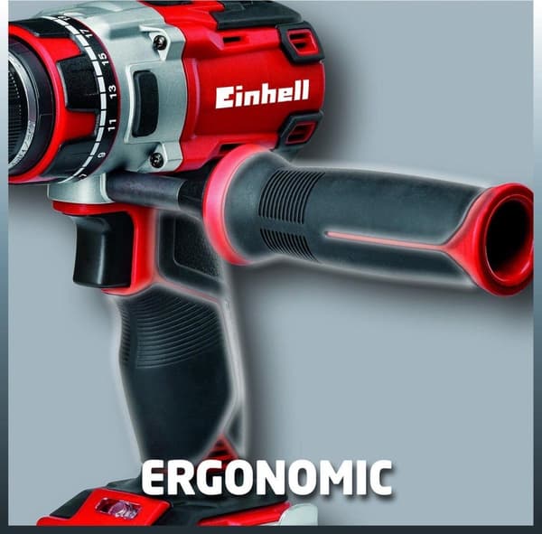 EINHELL akkuporakone/ruuvimeisseli TE-CD 18 Li BL Solo - Power-X-Change - Harjaton - 18 V - 60 Nm - Ilman akkua ja laturia