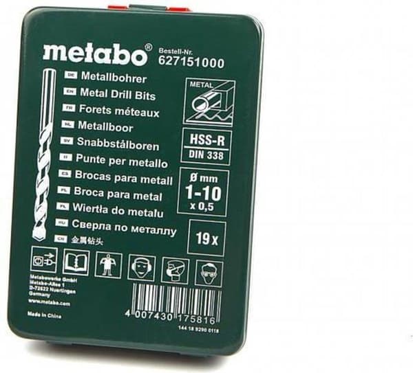 Metabo 627151000 19-delt metalborsæt
