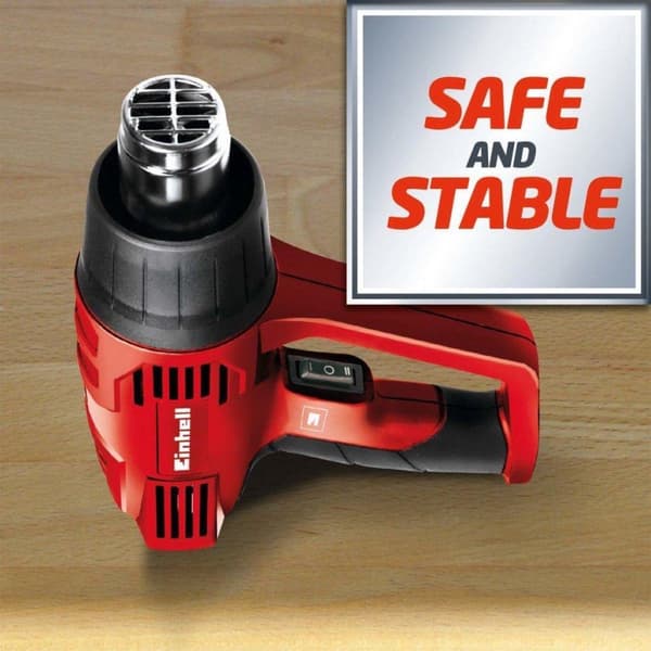 Einhell TH-HA 2000 Varmluftspistol - 2000 W - Inkl. resväska - Inkl. 4 munstycken och skrapa