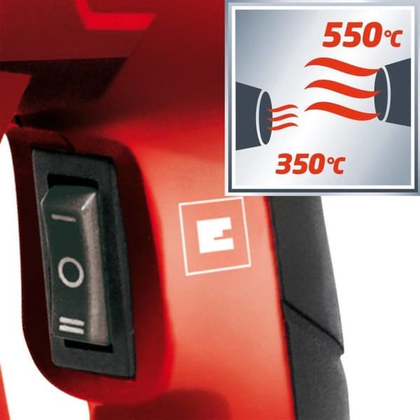 Einhell TH-HA 2000 Varmluftspistol - 2000 W - Inkl. resväska - Inkl. 4 munstycken och skrapa