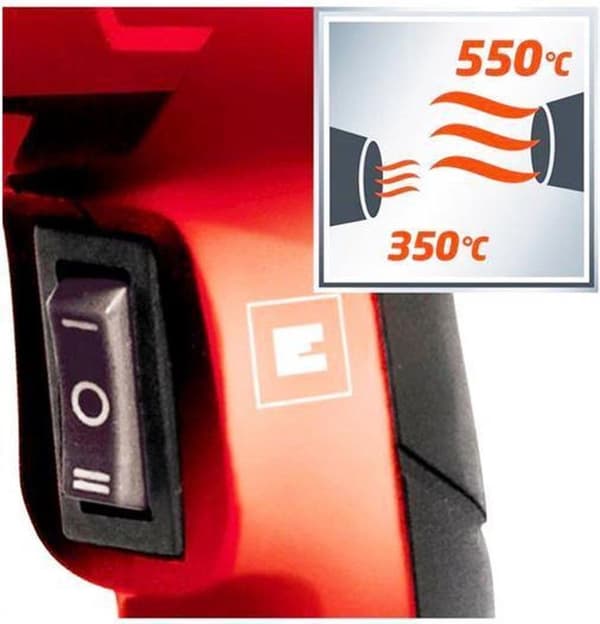 Einhell TH-HA 2000 Varmluftspistol - 2000 W - Inkl. resväska - Inkl. 4 munstycken och skrapa