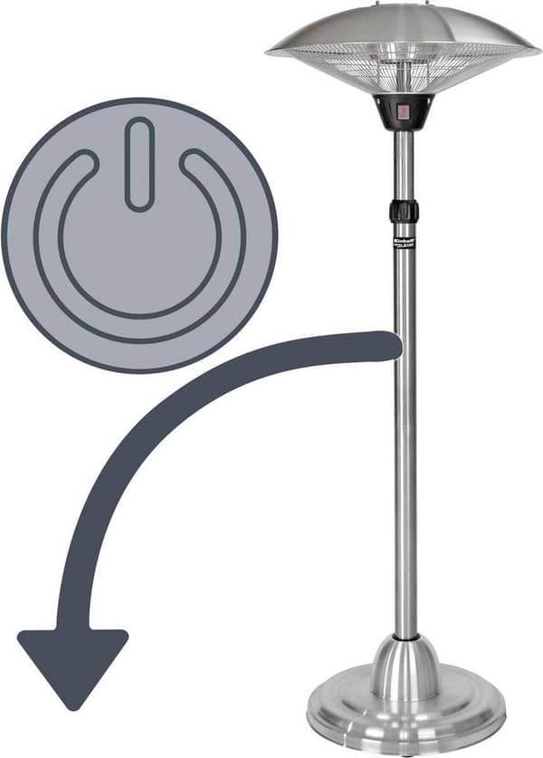 Einhell NHH 2100 Halogeenilämmitin 900 W, 1200 W, 2100 W hopea