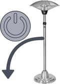 Pikkukuva 2 / 4: Einhell NHH 2100 Halogeenilämmitin 900 W, 1200 W, 2100 W hopea