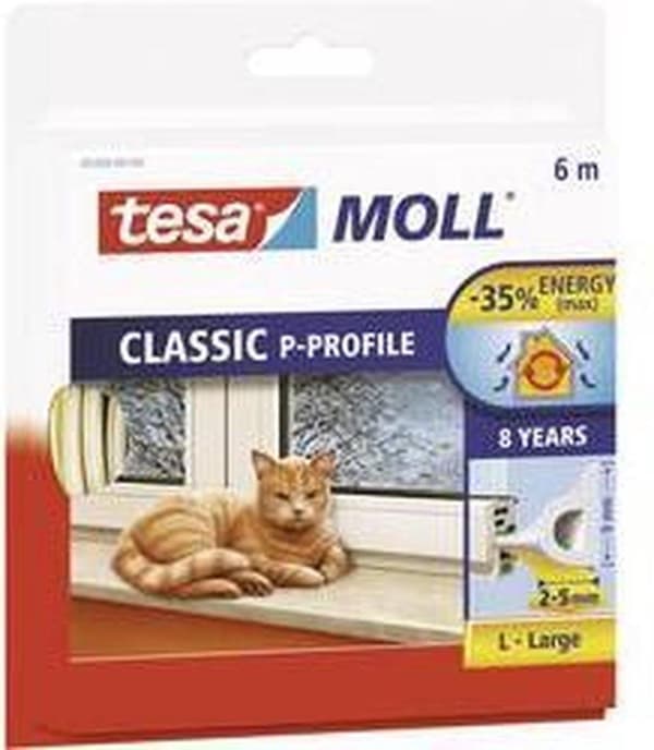 Vejrliste P gummi 6m 0,9cm brun