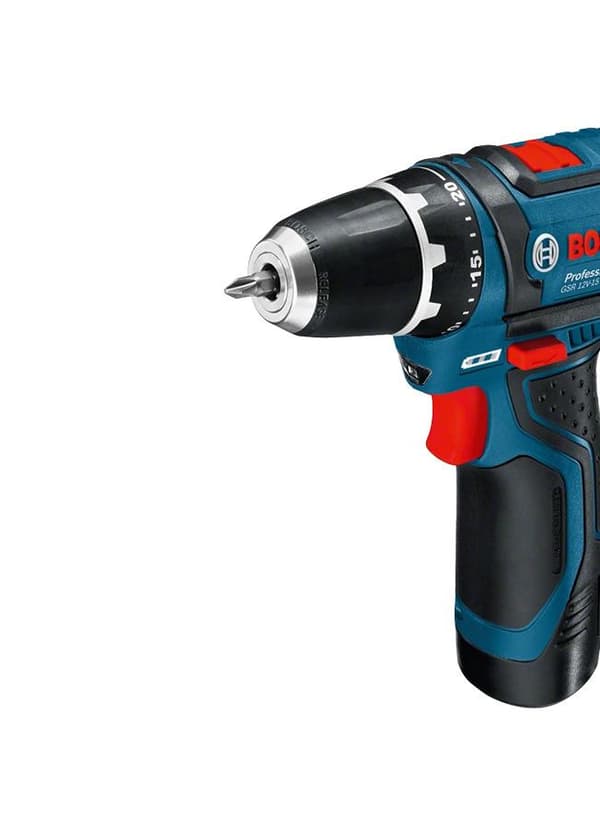 Bosch Professional GSR 12V-15 akkuporakone - Akulla ja laturilla