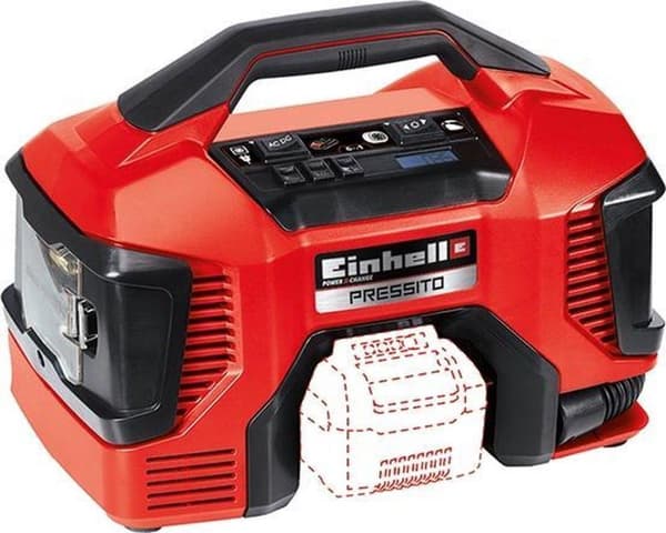Einhell Pressito Kompressori 18V/90W – Power X Change - Ilman akkua ja laturia