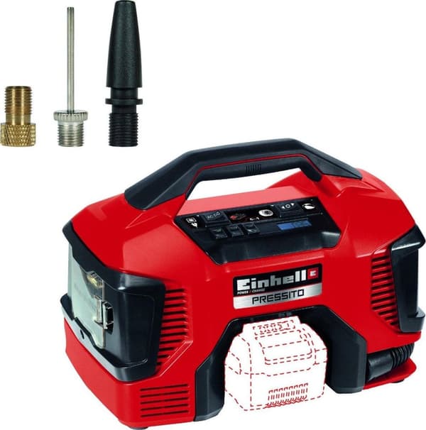 Einhell Pressito Kompressori 18V/90W – Power X Change - Ilman akkua ja laturia