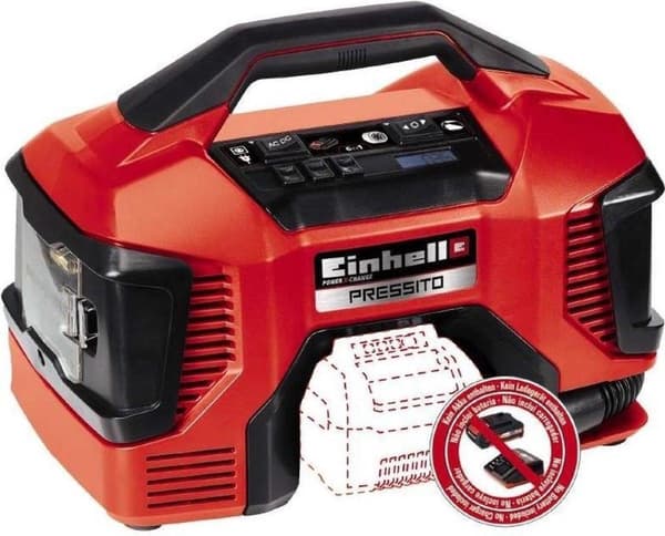 Einhell Pressito Kompressori 18V/90W – Power X Change - Ilman akkua ja laturia