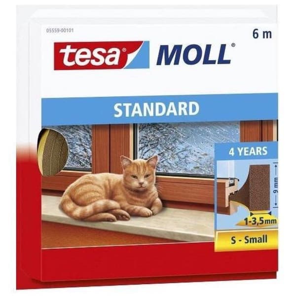 Tesa Moll trækliste 05559 I profil - 9mmx6m brun