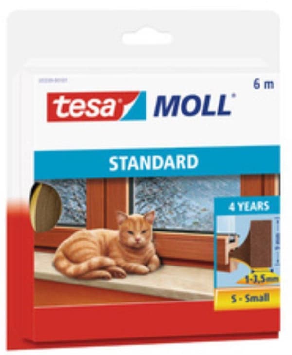Tesa Moll trækliste 05559 I profil - 9mmx6m brun