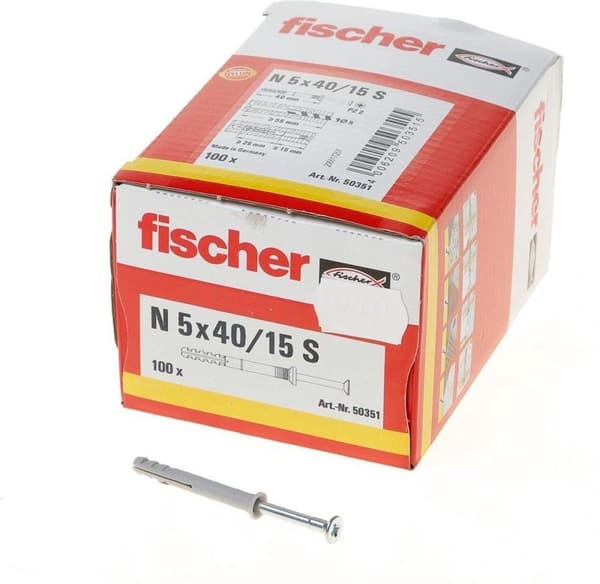spikplugg N5x40 fischer (100 st.)