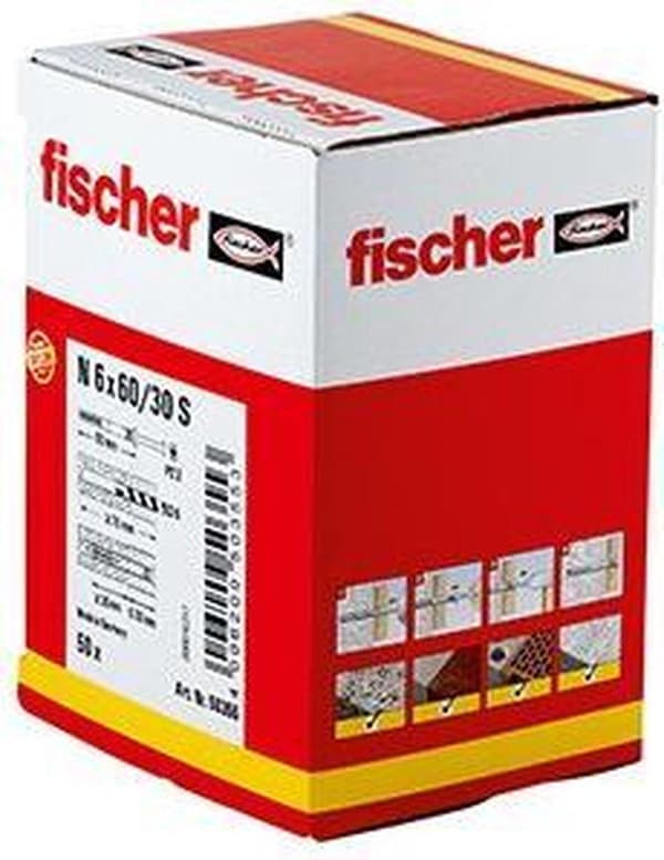sømprop N6x60 fischer (50 stk.)