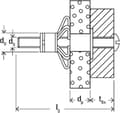 Miniatyrbild 4 av 4: fischer HM 4X32 S Hålplugg i metall - 4 x 32 mm (50 st)