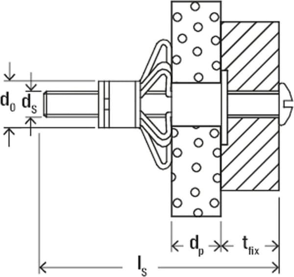 fischer HM 4X32 S Hålplugg i metall - 4 x 32 mm (50 st)