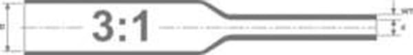 Hellermann Tyton 319-00150 Krympslang Svart 20st(s) Kabelisolering