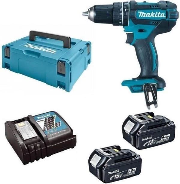 Makita DHP482RTJ Akku slagboremaskine - 18V