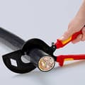 Miniatyrbillede 4 af 4: Knipex 95 36 320 Skraldekabelskærer Velegnet til (stripping teknologi) aluminium og kobberkabler, massive og flertrådede 60 mm 600 mm²