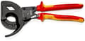 Miniatyrbillede 1 af 4: Knipex 95 36 320 Skraldekabelskærer Velegnet til (stripping teknologi) aluminium og kobberkabler, massive og flertrådede 60 mm 600 mm²