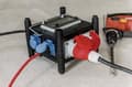 Miniatyrbillede 3 af 6: Brennenstuhl kompakt gummistrømfordeler med certificeret afbryder (2m kabel, 2x CEE 400V/16A, 5x 230V/16A, byggepladsbrug og permanent udendørsbrug, m