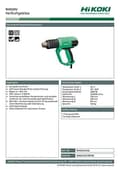Miniatyrbillede 4 af 4: HITACHI RH650V RH650V varmepistol (RH650VLAZ)