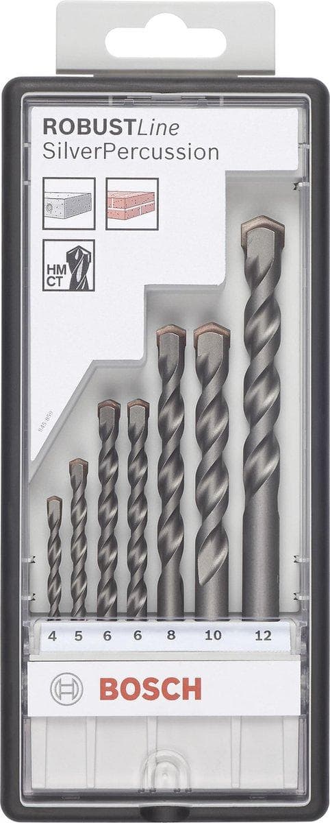 Bosch Robust Line Silver Percussion Beton boresæt - 7 stk