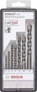 Miniatyrbillede 3 af 3: Bosch Robust Line Silver Percussion Beton boresæt - 7 stk