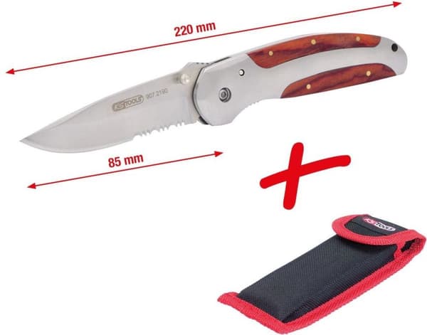 KS Tools 907.2190 Foldekniv med lås, 220,0 mm